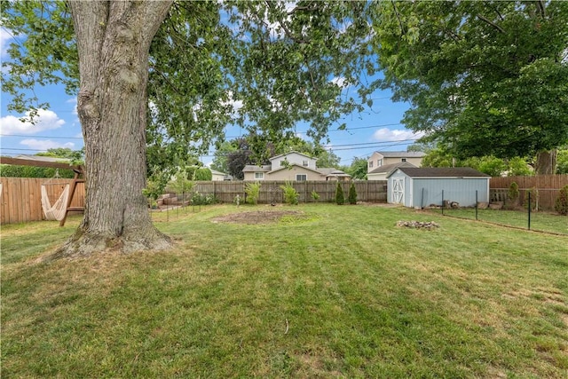 99 Dorian Ln, Greece, NY 14626 - fenced backyard featuring a storage shed