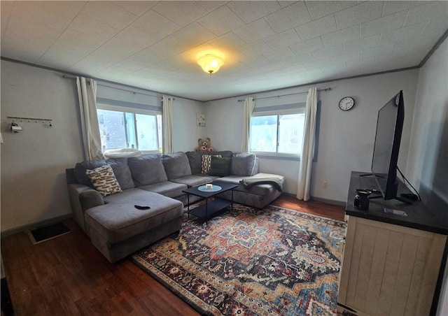 37 Pulaski St, Auburn, NY 13021 - living room featuring wood finished floors