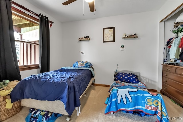 3 Keph Dr Unit 3, Amherst, NY 14228 - bedroom featuring multiple windows, carpet, and ceiling fan