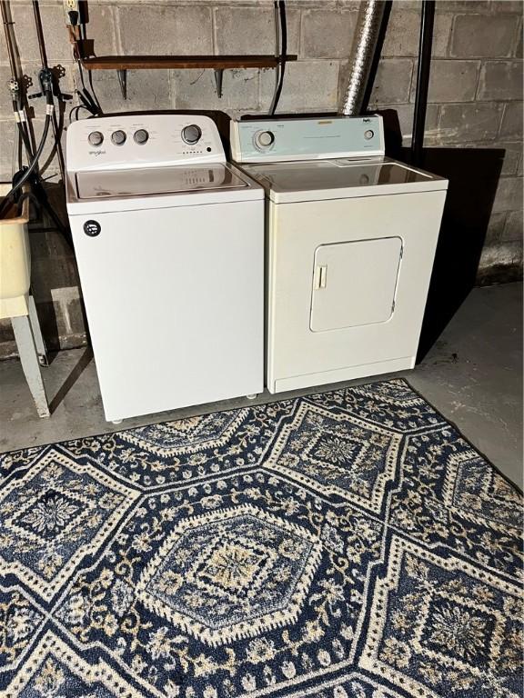 96 Vinal Ave, Irondequoit, NY 14609 - laundry area with washing machine and dryer