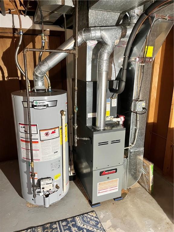 96 Vinal Ave, Irondequoit, NY 14609 - utilities featuring gas water heater and heating unit