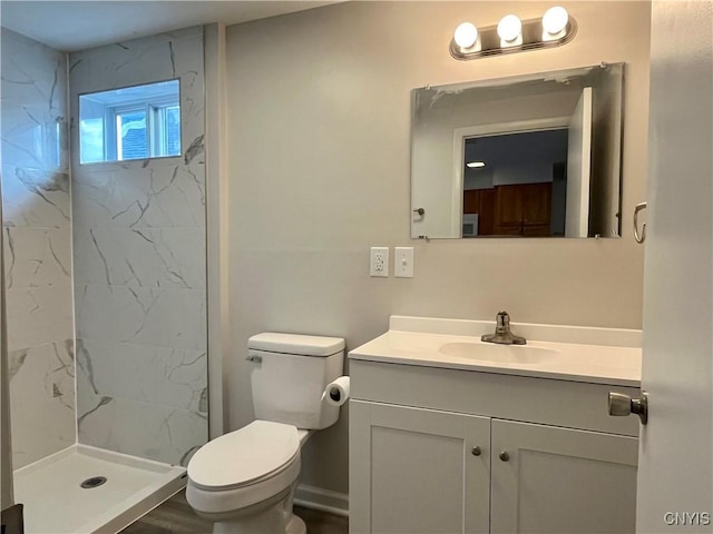152 W Cayuga St, Oswego, NY 13126 - full bathroom with vanity and a marble finish shower