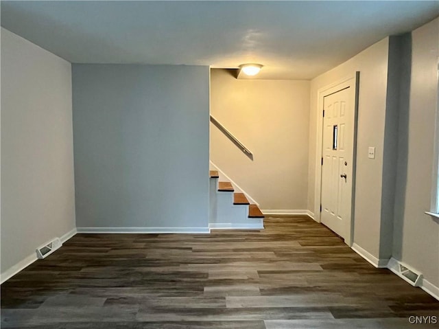 152 W Cayuga St, Oswego, NY 13126 - foyer featuring wood finished floors and stairs