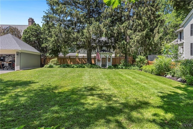 49 Academy St, Skaneateles, NY 13152 - view of yard with a gazebo