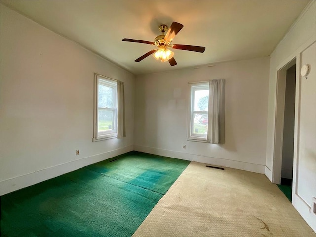 27 Chestnut Ave, North Dansville, NY 14437 - spare room with carpet floors and a ceiling fan