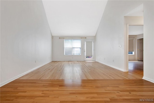 25 Caspian Ct, Amherst, NY 14228 - empty room featuring wood finished floors and lofted ceiling
