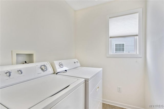 25 Caspian Ct, Amherst, NY 14228 - laundry room with separate washer and dryer and baseboards