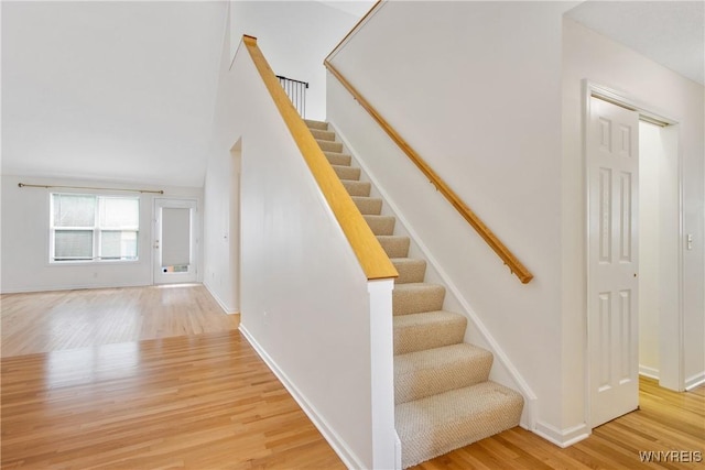 25 Caspian Ct, Amherst, NY 14228 - stairway featuring wood finished floors and baseboards