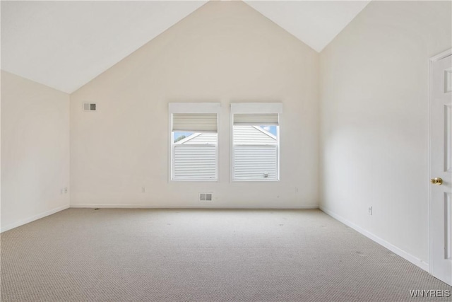 25 Caspian Ct, Amherst, NY 14228 - unfurnished room with light carpet and vaulted ceiling