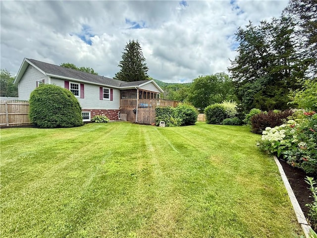 5 Riverside Ave, Oneonta, NY 13820 - view of yard with a sunroom