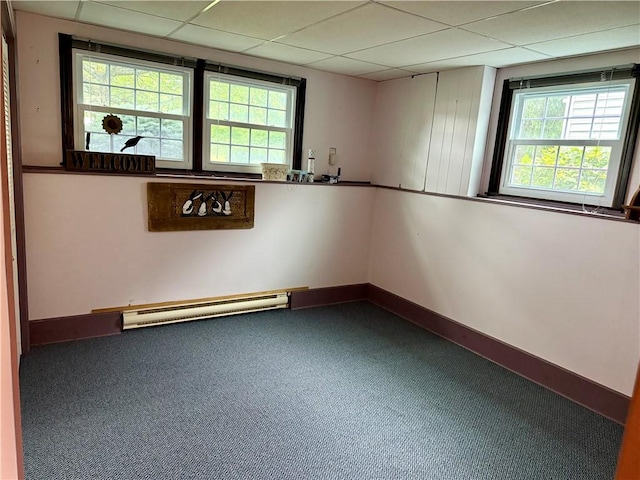 5 Riverside Ave, Oneonta, NY 13820 - carpeted spare room with baseboard heating and baseboards