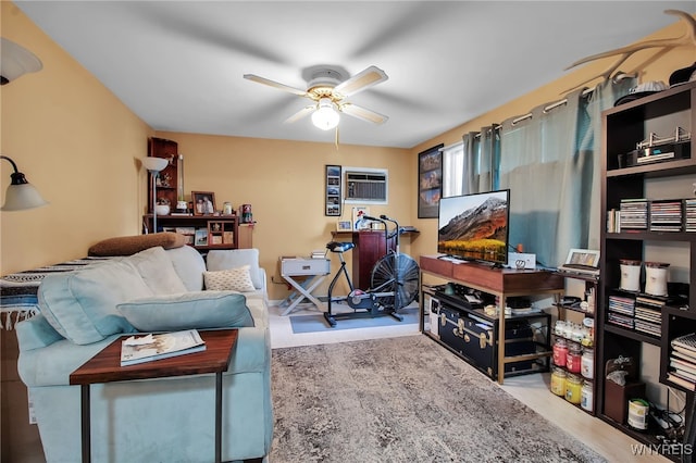 3410 Bullis Rd, Elma, NY 14059 - living area with a ceiling fan