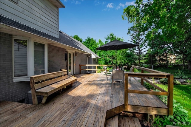 3410 Bullis Rd, Elma, NY 14059 - view of wooden deck
