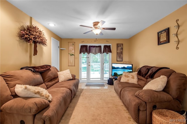 3410 Bullis Rd, Elma, NY 14059 - living room featuring ceiling fan