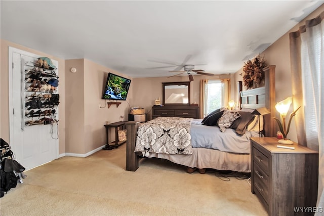 3410 Bullis Rd, Elma, NY 14059 - bedroom featuring light carpet and ceiling fan