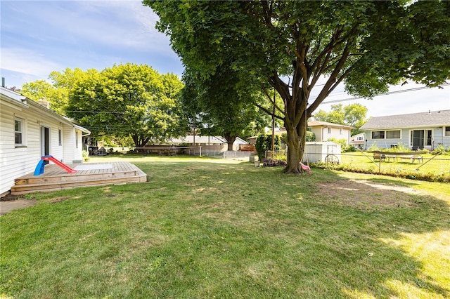 118 Fern Castle Dr, Irondequoit, NY 14622 - view of yard featuring a deck