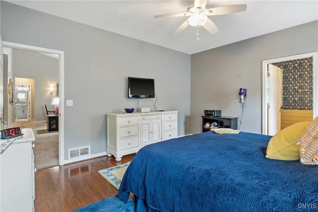 115 Shire Way, Camillus, NY 13031 - bedroom with wood finished floors and a ceiling fan