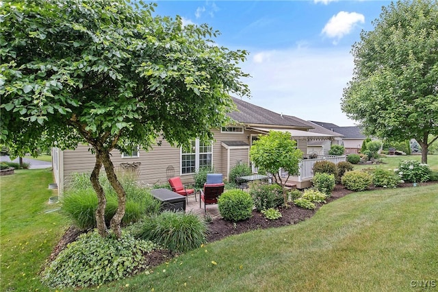 115 Shire Way, Camillus, NY 13031 - view of green lawn featuring a patio