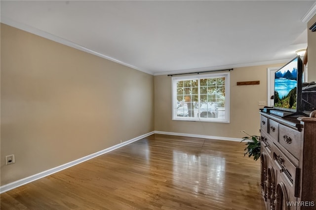 150 S Union Rd Unit 123, Amherst, NY 14221 - unfurnished living room with wood finished floors and ornamental molding