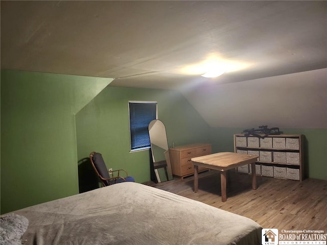 960 Peterson Rd, Carroll, NY 14738 - bedroom with wood finished floors and vaulted ceiling