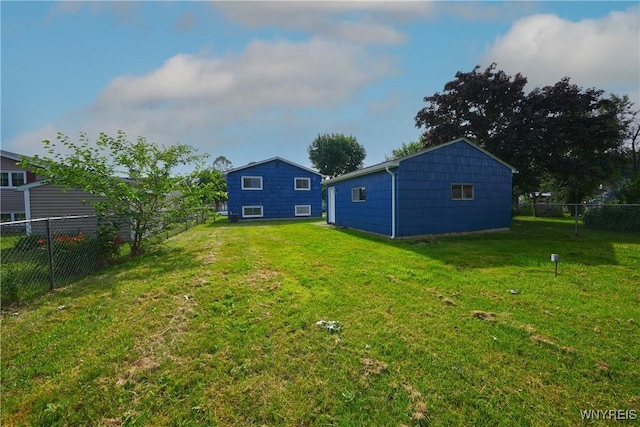 22 Vanderbilt Ave, Cheektowaga, NY 14043 - fenced backyard featuring an outbuilding