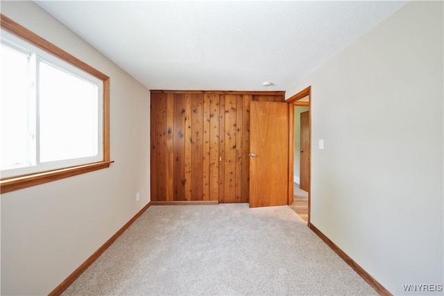 22 Vanderbilt Ave, Cheektowaga, NY 14043 - unfurnished room with wood walls and carpet