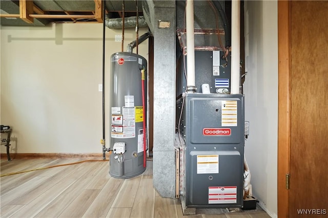 22 Vanderbilt Ave, Cheektowaga, NY 14043 - utility room with water heater and heating unit
