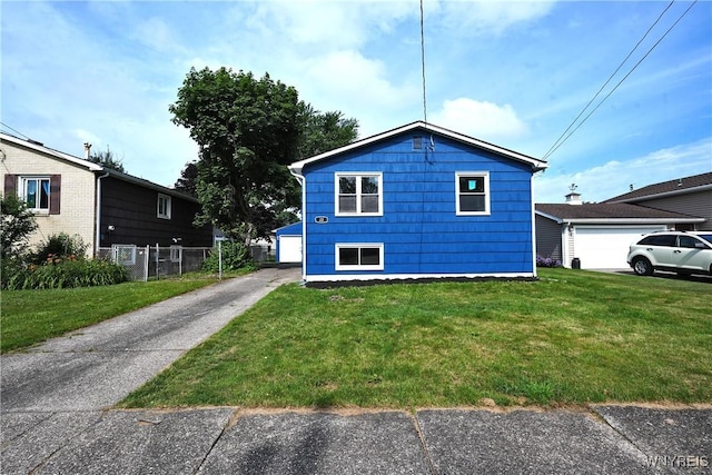 22 Vanderbilt Ave, Cheektowaga, NY 14043 - view of side of property featuring a detached garage