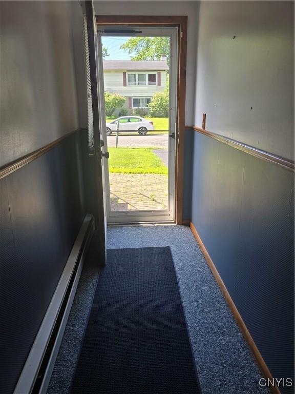4777 Glencrest Ave, Clay, NY 13088 - doorway with carpet floors