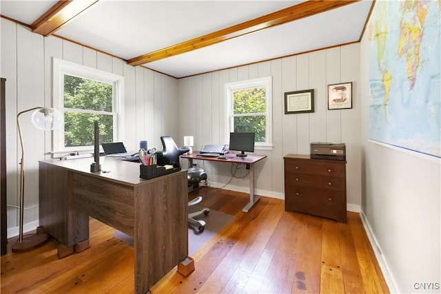 200 Audubon Rd, Manlius, NY 13066 - office space with beam ceiling and wood-type flooring