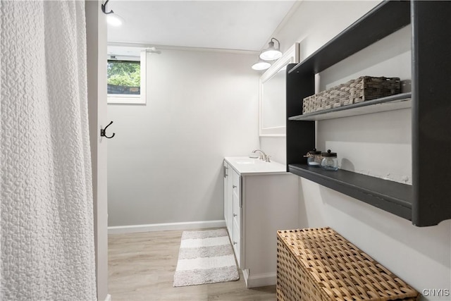 200 Audubon Rd, Manlius, NY 13066 - bathroom with wood finished floors and vanity