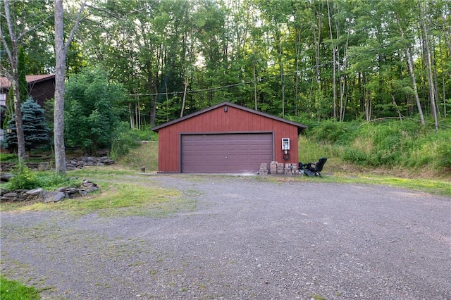 817 Flax Island Rd, Otego, NY 13825 - view of detached garage