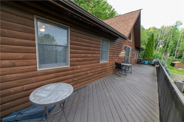 817 Flax Island Rd, Otego, NY 13825 - view of wooden terrace