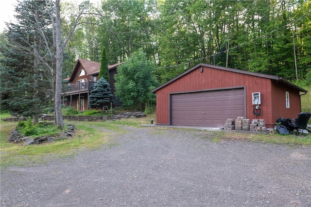817 Flax Island Rd, Otego, NY 13825 - view of detached garage