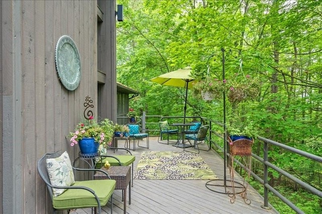 823 Skylane, Union, NY 13760 - view of wooden terrace