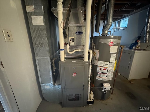 210 Wynnfield Dr, Camillus, NY 13219 - utilities with water heater and washer / clothes dryer