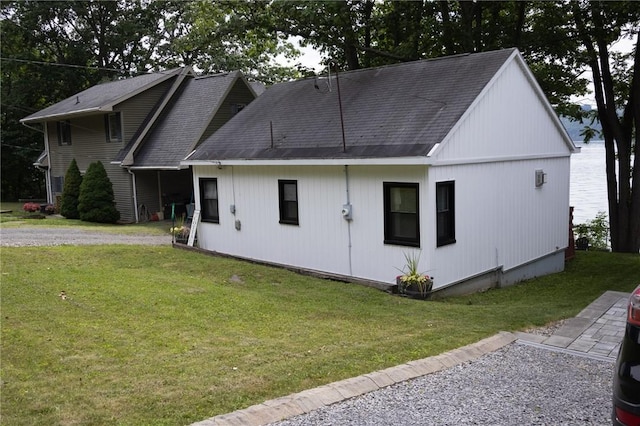 5681 Leidenfrost Adams Rd, Hector, NY 14841 - view of front of home with a front yard and roof with shingles
