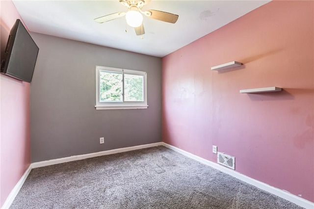 209 Thompson Rd, Henrietta, NY 14623 - spare room with carpet floors and a ceiling fan