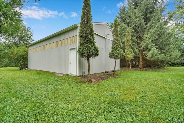 7709 Olean Rd, Holland, NY 14080 - view of pole building with a lawn