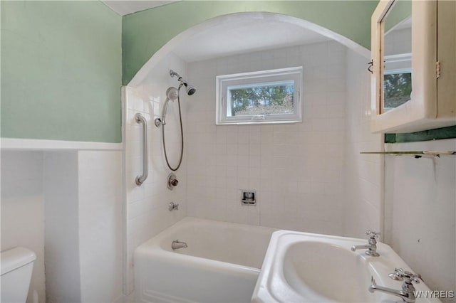 7709 Olean Rd, Holland, NY 14080 - bathroom featuring toilet and  shower combination