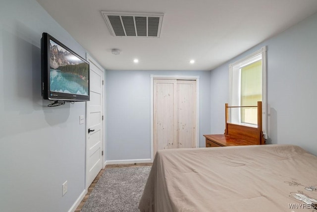 9184 Newcomb Rd, Evans, NY 14006 - bedroom with recessed lighting and a closet