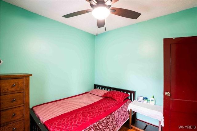 14 Phyllis Ave, Buffalo, NY 14215 - bedroom with ceiling fan and wood finished floors