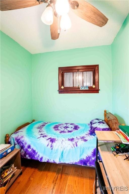 14 Phyllis Ave, Buffalo, NY 14215 - bedroom with ceiling fan and wood finished floors