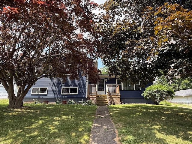 5 Breen St, Mount Morris, NY 14510 - obstructed view of property featuring a front yard