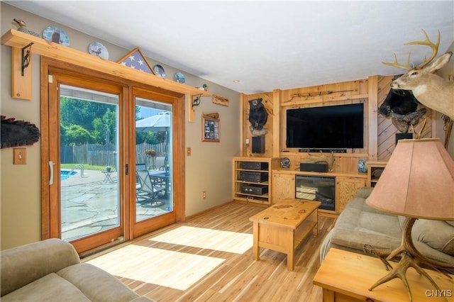 4043 Libra Ln, Clay, NY 13090 - living room featuring light wood-type flooring