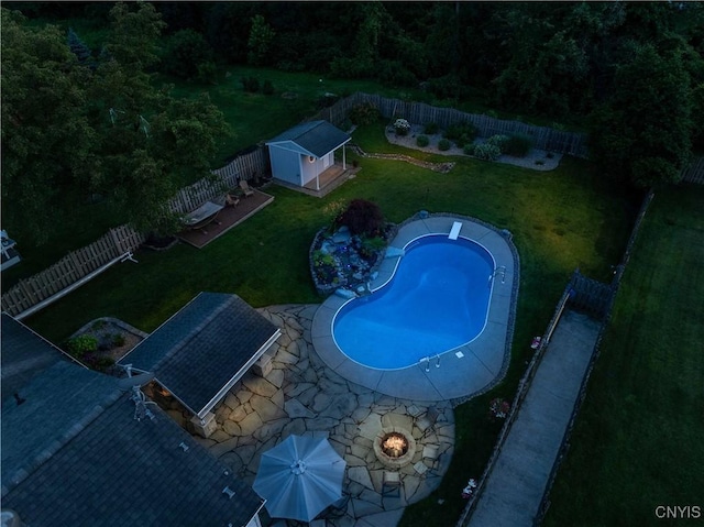 4043 Libra Ln, Clay, NY 13090 - aerial view of property and surrounding area with a pool