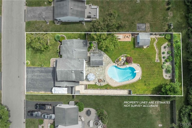 4043 Libra Ln, Clay, NY 13090 - aerial view of property and surrounding area with property parcel outlined