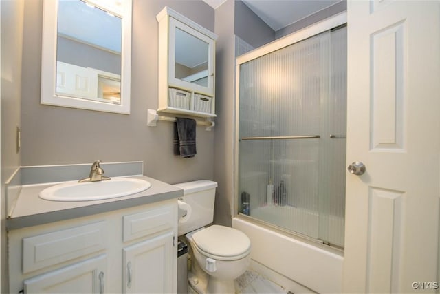 4043 Libra Ln, Clay, NY 13090 - bathroom with vanity and combined bath / shower with glass door