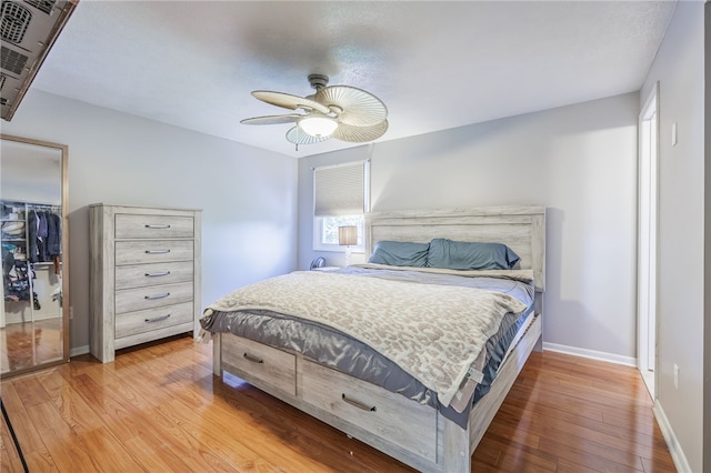 131 Cindy Ln, Greece, NY 14626 - bedroom featuring light wood-style floors and a ceiling fan