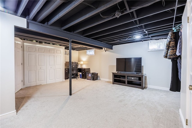 131 Cindy Ln, Greece, NY 14626 - below grade area featuring carpet floors